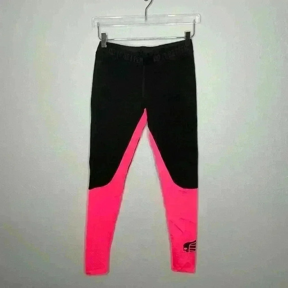 Hydrogen Fast Full Hot Pink Black Active Wear Leggings Size XL - Picture 2 of 6